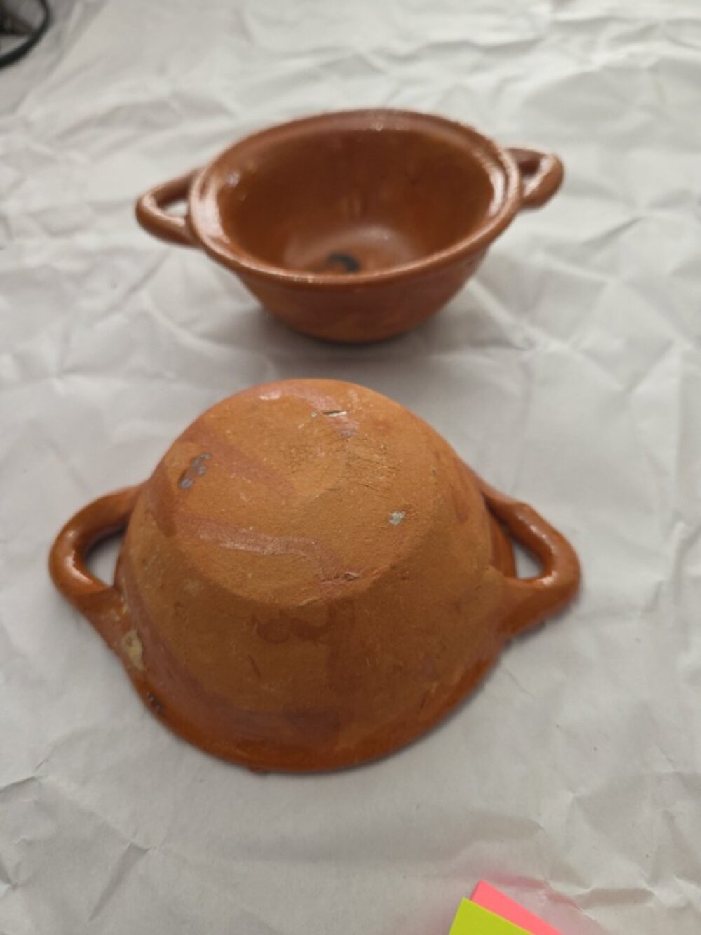 7 PCS. MIXICAN TERRA COTER CASSERROLES SALSA CLAY, MINI SHOT BARRO, MINI OLLITA - Picture 2 of 4